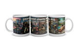 "Grand Theft Pug: Snort City Stories" – Gamer Parody Mug