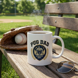 "Pug Dad Athletic Dept." – Varsity Style Mug