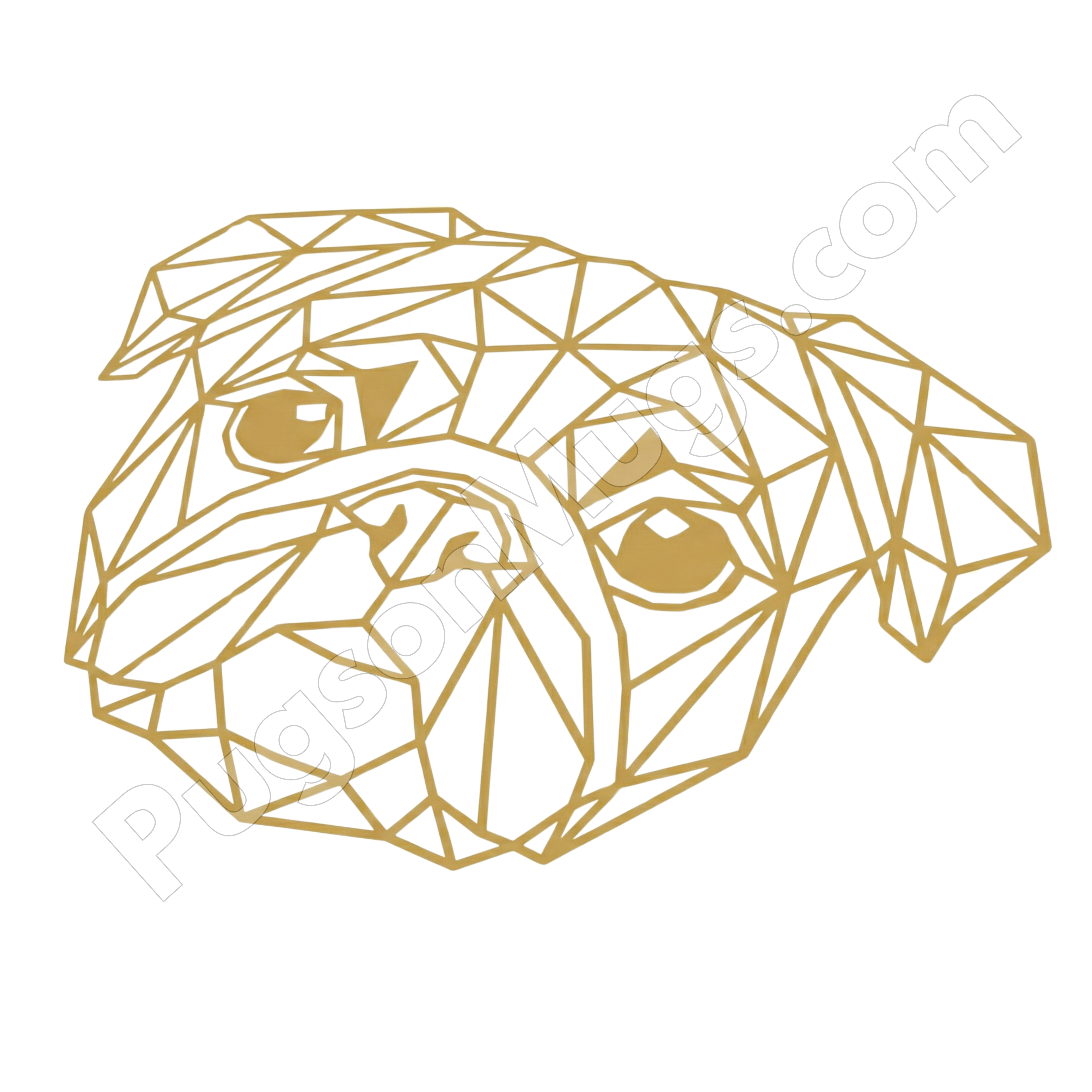 "The Golden Ratio" – Modern Geometric Pug Mug