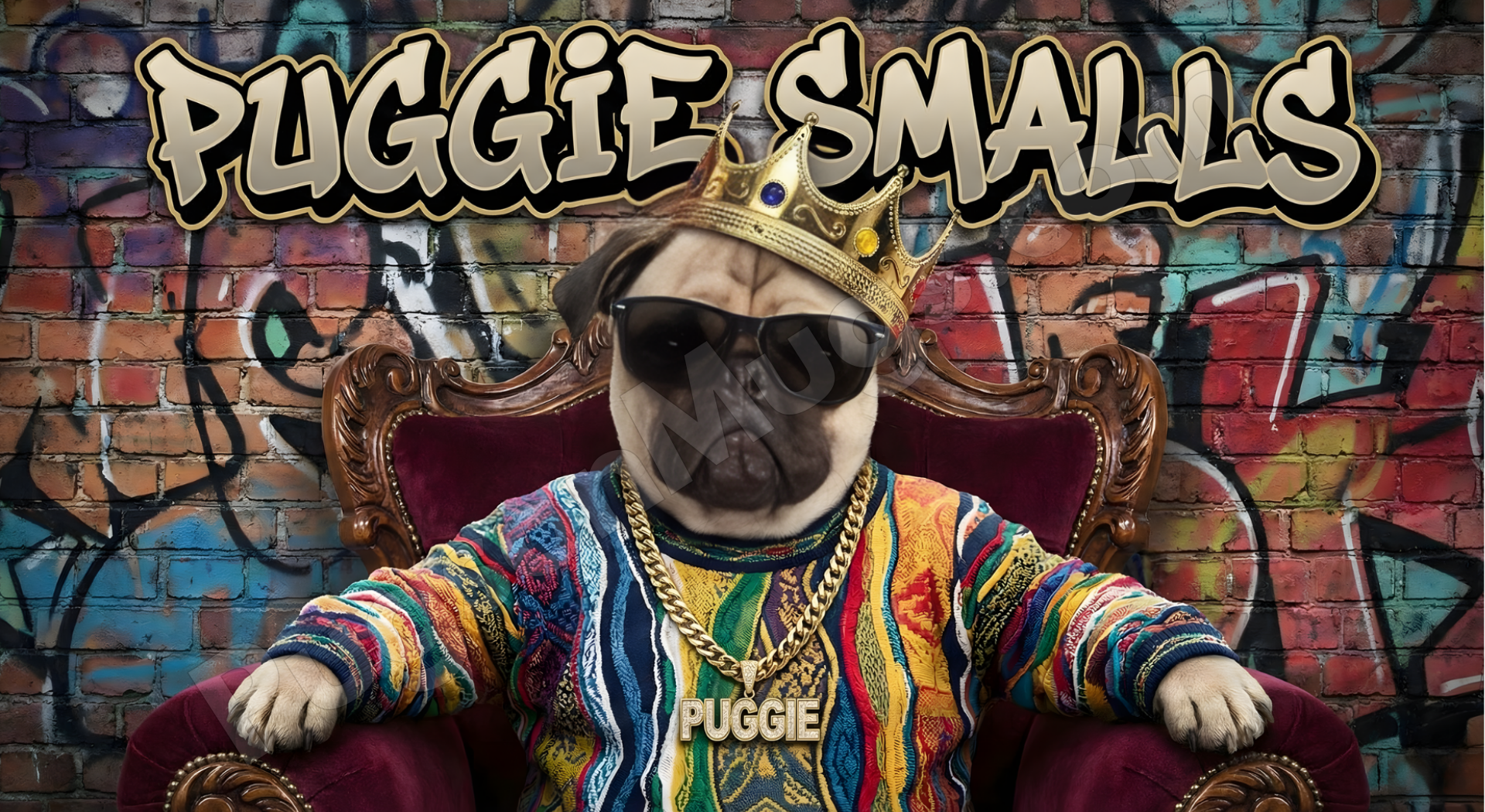 "Puggie Smalls" – The Notorious P.U.G. Hip-Hop Mug
