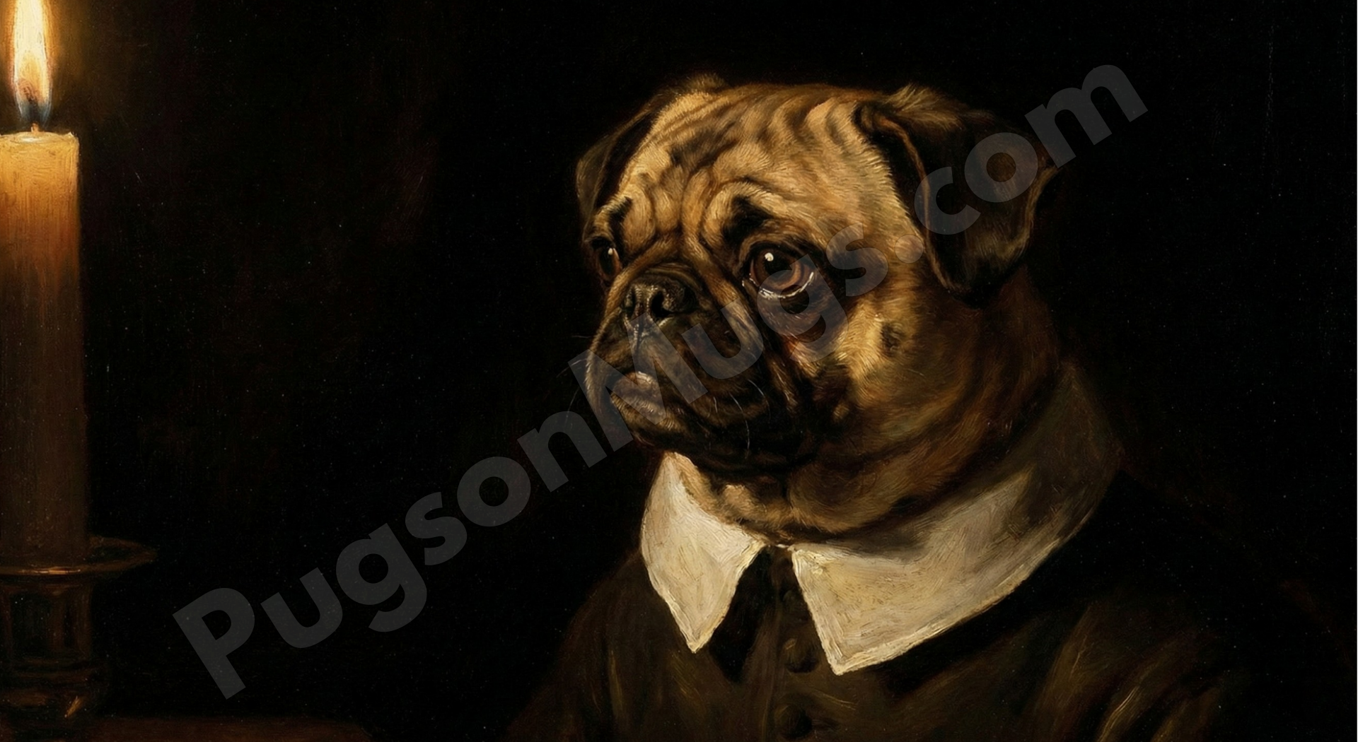 "The Night Watchman" – Rembrandt Style Baroque Pug Mug