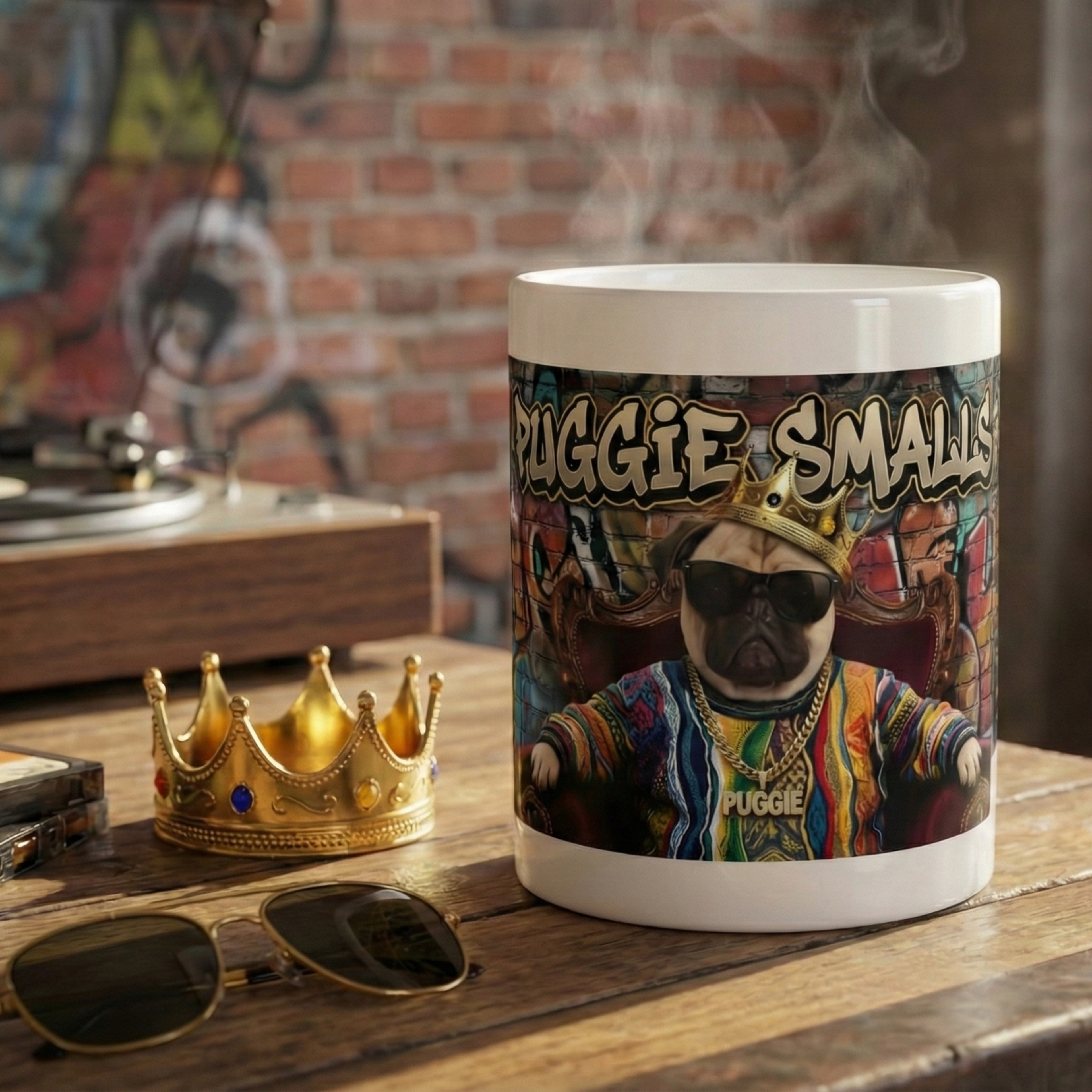 "Puggie Smalls" – The Notorious P.U.G. Hip-Hop Mug