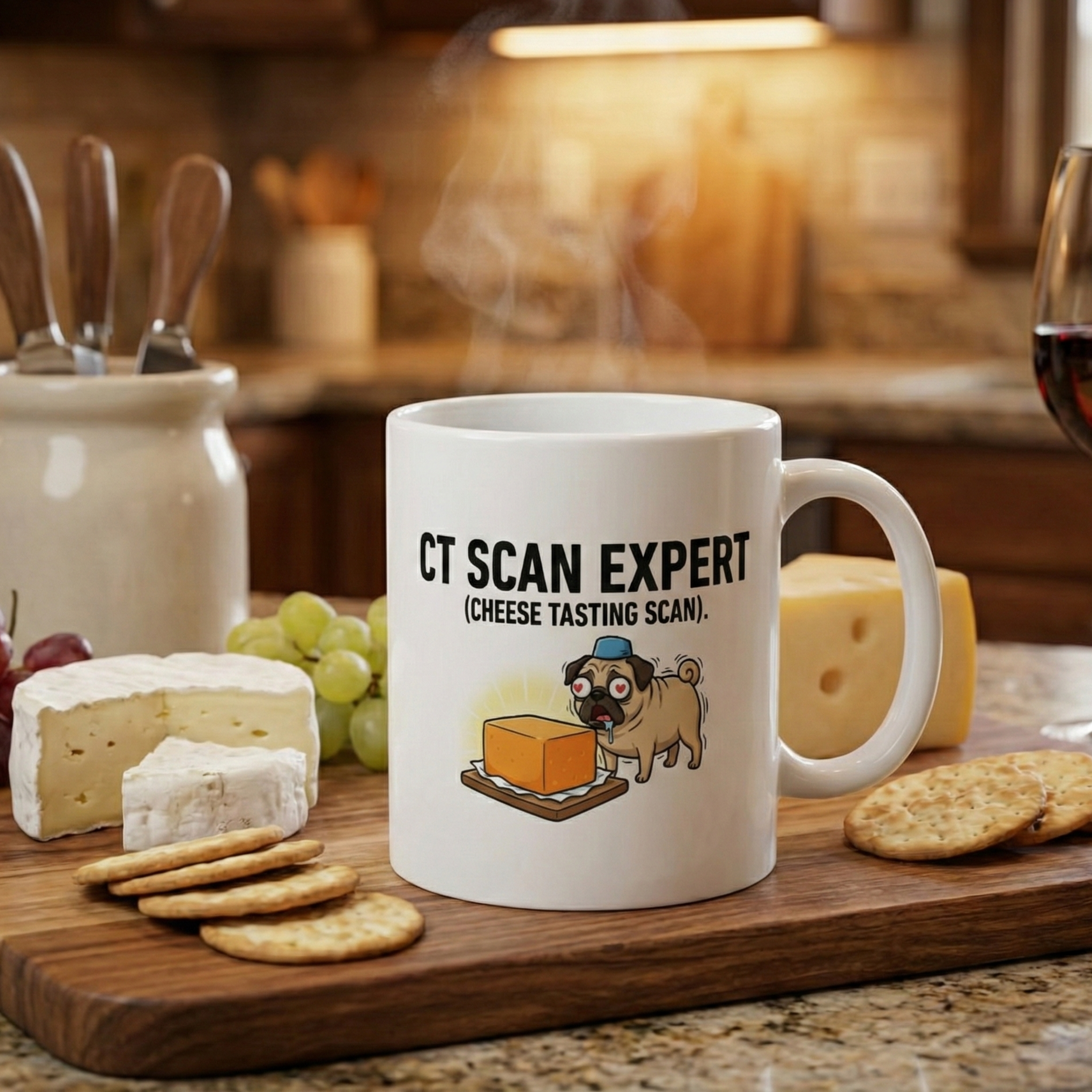 "CT Scan Expert" – Funny Radiology & Cheese Lover Mug