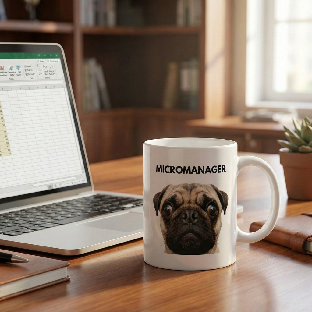 "The Micromanager" – Funny Work From Home Mug