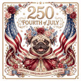 Limited Edition: 250th Anniversary Patriotic Pug Commemorative Mug