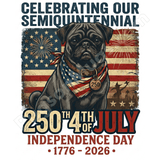 Limited Edition: America’s 250th Anniversary Patriotic Pug Mug