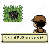 "A Wild PUG Appeared!" – Retro 8-Bit Gamer Mug