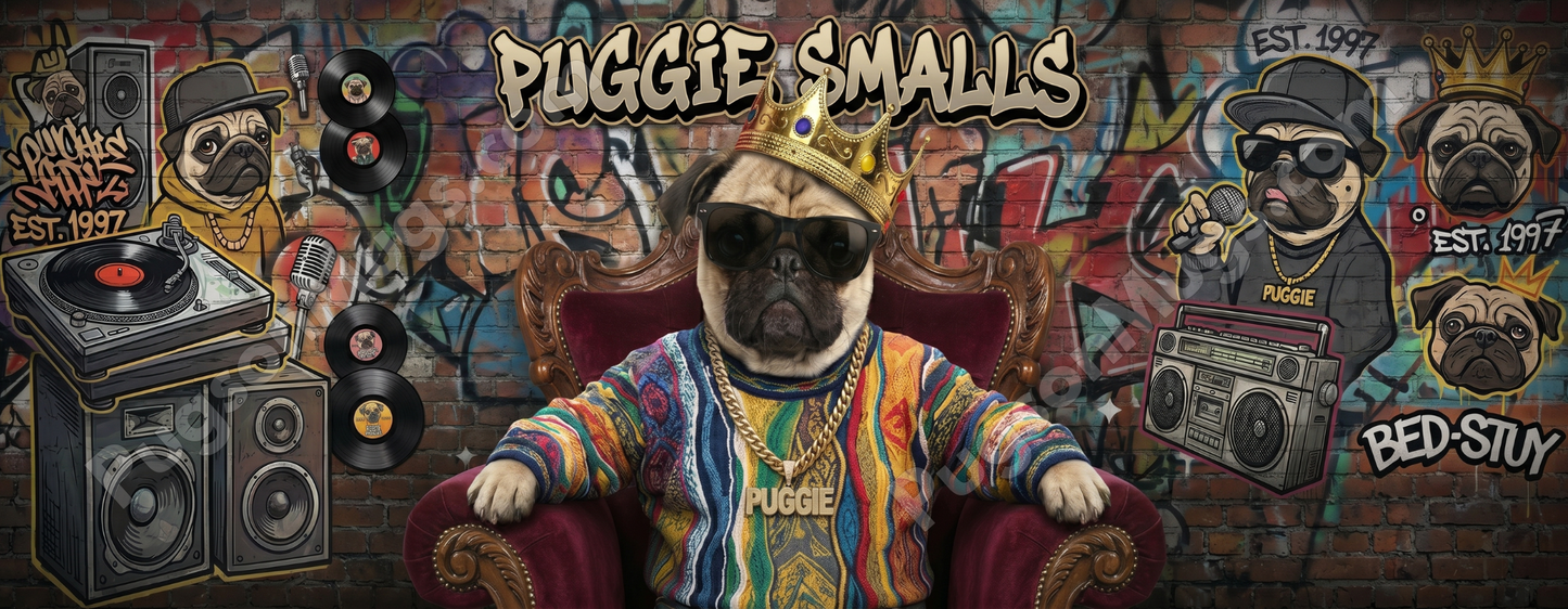 "Puggie Smalls" – The Notorious P.U.G. Hip-Hop Mug
