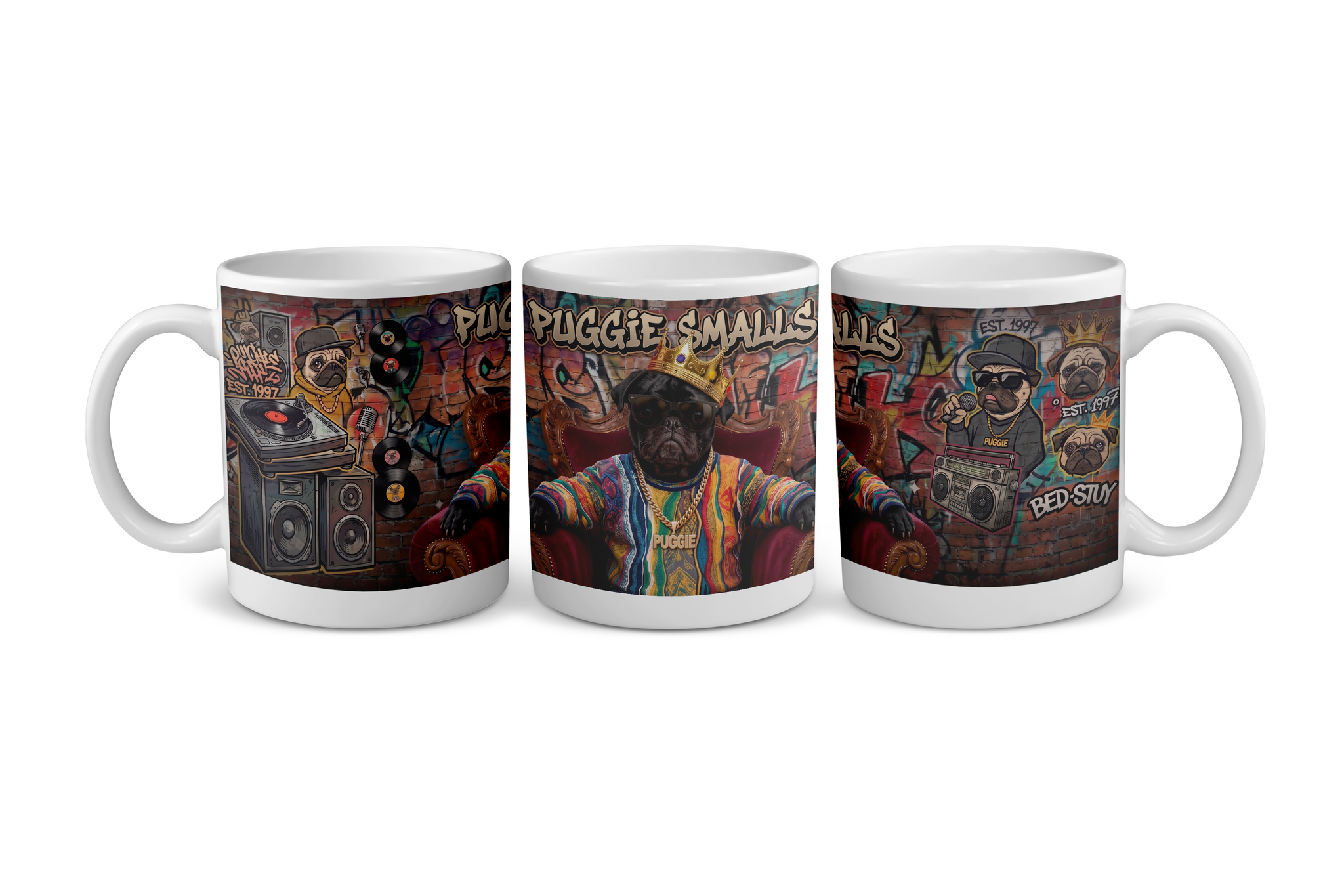 "Puggie Smalls" – The Notorious P.U.G. Hip-Hop Mug