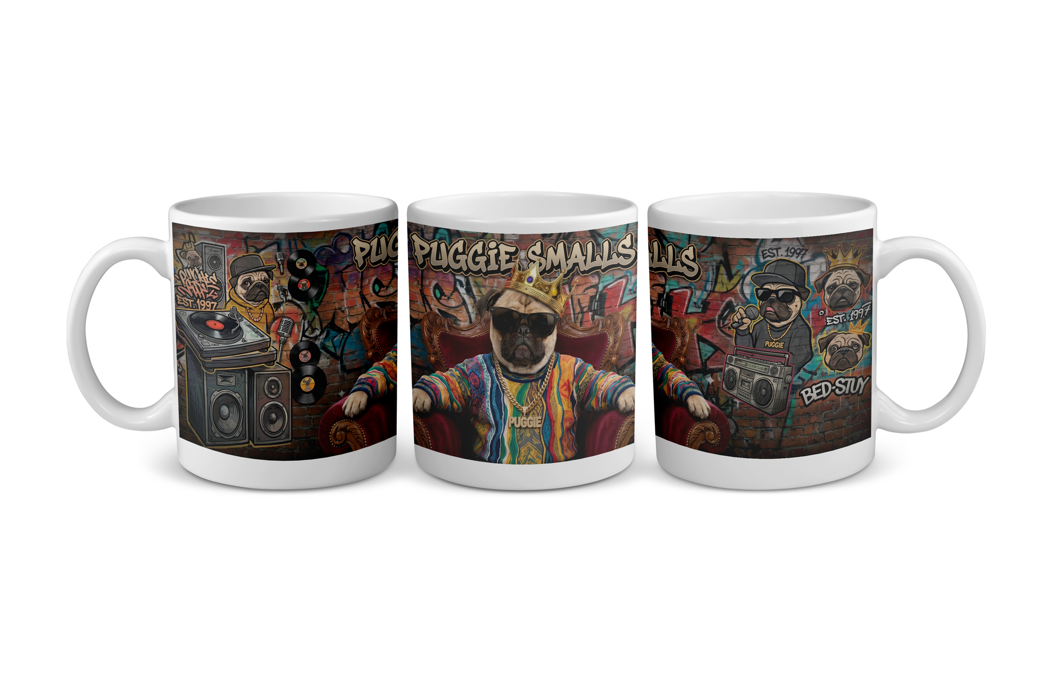 "Puggie Smalls" – The Notorious P.U.G. Hip-Hop Mug