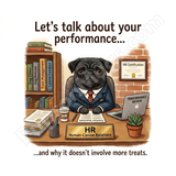 "Human-Canine Relations" – Funny HR & Office Pug Mug